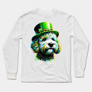 Pumi Embraces St. Patrick's Day Spirit in Graffiti Style Long Sleeve T-Shirt